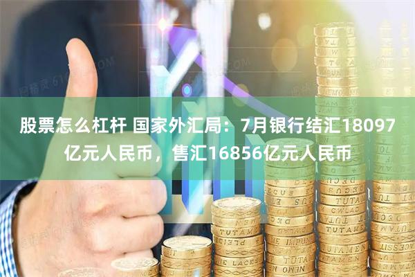 股票怎么杠杆 国家外汇局：7月银行结汇18097亿元人民币，售汇16856亿元人民币